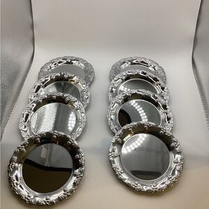 Vintage Shelton Ware no. 383 Carefree Chromium Coasters 8 Pc. Set